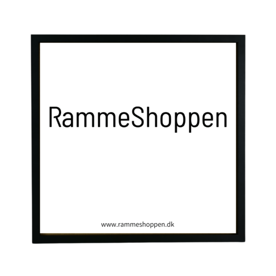 LP ramme i sort front