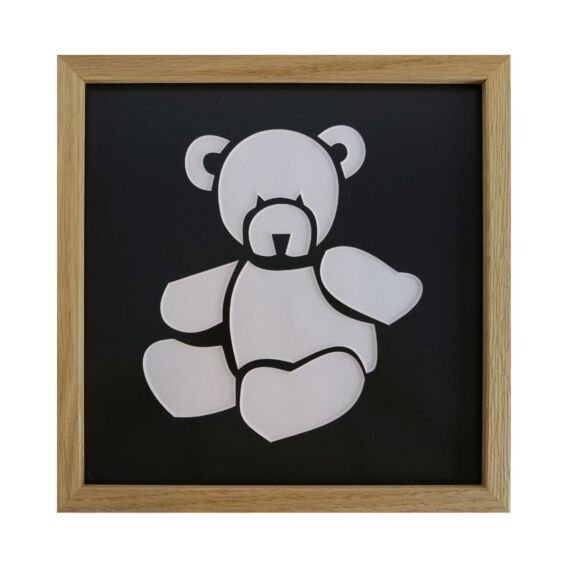 kreativ pengegave med bamse i ramme