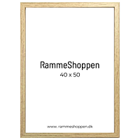 MDF Rahmen, Eichenholz, schmal, 40 x 50 cm - Typ 0212