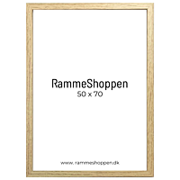 MDF Rahmen, Eichenholz, schmal, 50 x 70 cm - Typ 0212