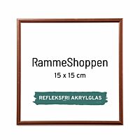 Reflexfreier Kupfer Aluminiumrahmen, glänzend, schmal, 15 x 15 cm – Typ 9022