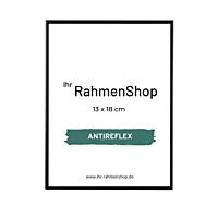 Reflexfreier schwarzer Aluminiumrahmen, matt, schmal, 13 x 18 cm - Typ 672