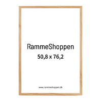 Holzrahmen, massives Eichenholz, schmal, 50 x 75 cm für 50,8 x 76,2 cm Inhalt - Typ 320