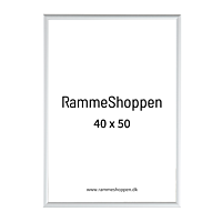 Silberner Aluminiumrahmen, matt, schmal, 40 x 50 cm - Typ 670