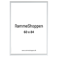 Silberner Aluminiumrahmen, matt, schmal, 60 x 84 cm (A1) – Typ 670 
