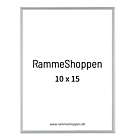Silberner Aluminiumrahmen, matt, schmal, 10 x 15 cm - Typ 670 